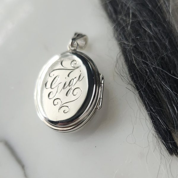 Classic Oval Locket Sterling Silver - Image 2