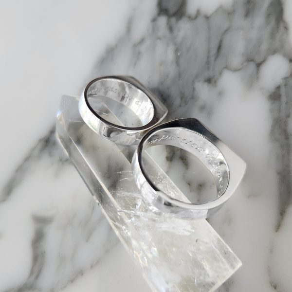Braided Signet Ring Sterling Silver - Image 4